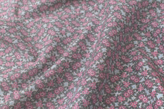 Japanese Fabric Cotton Silk Blend floral - pink - 50cm