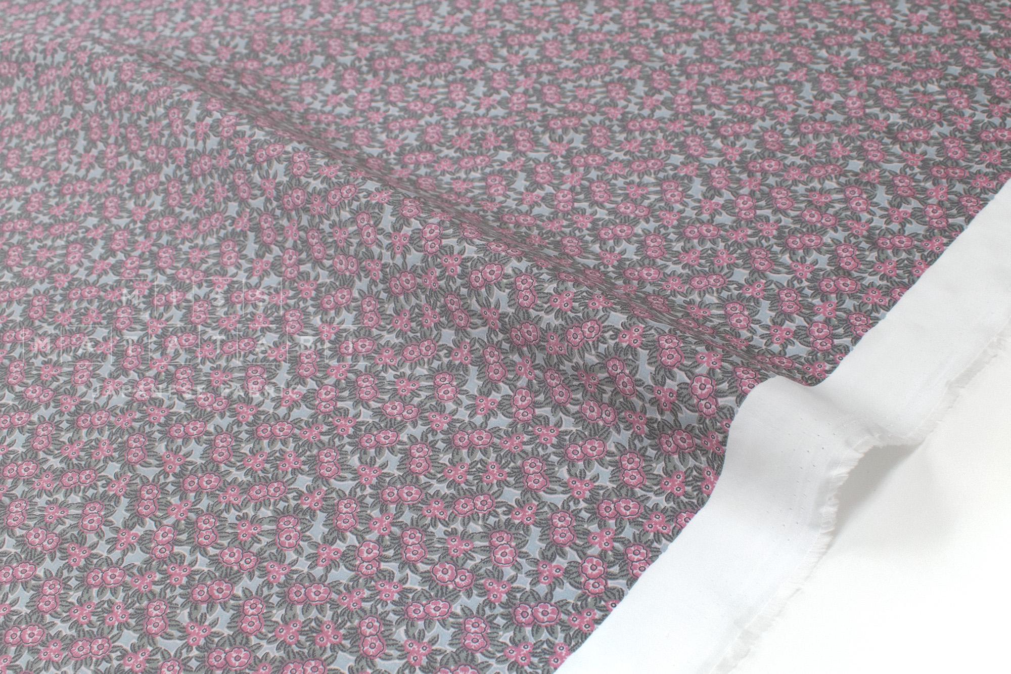 Japanese Fabric Cotton Silk Blend floral - pink - 50cm
