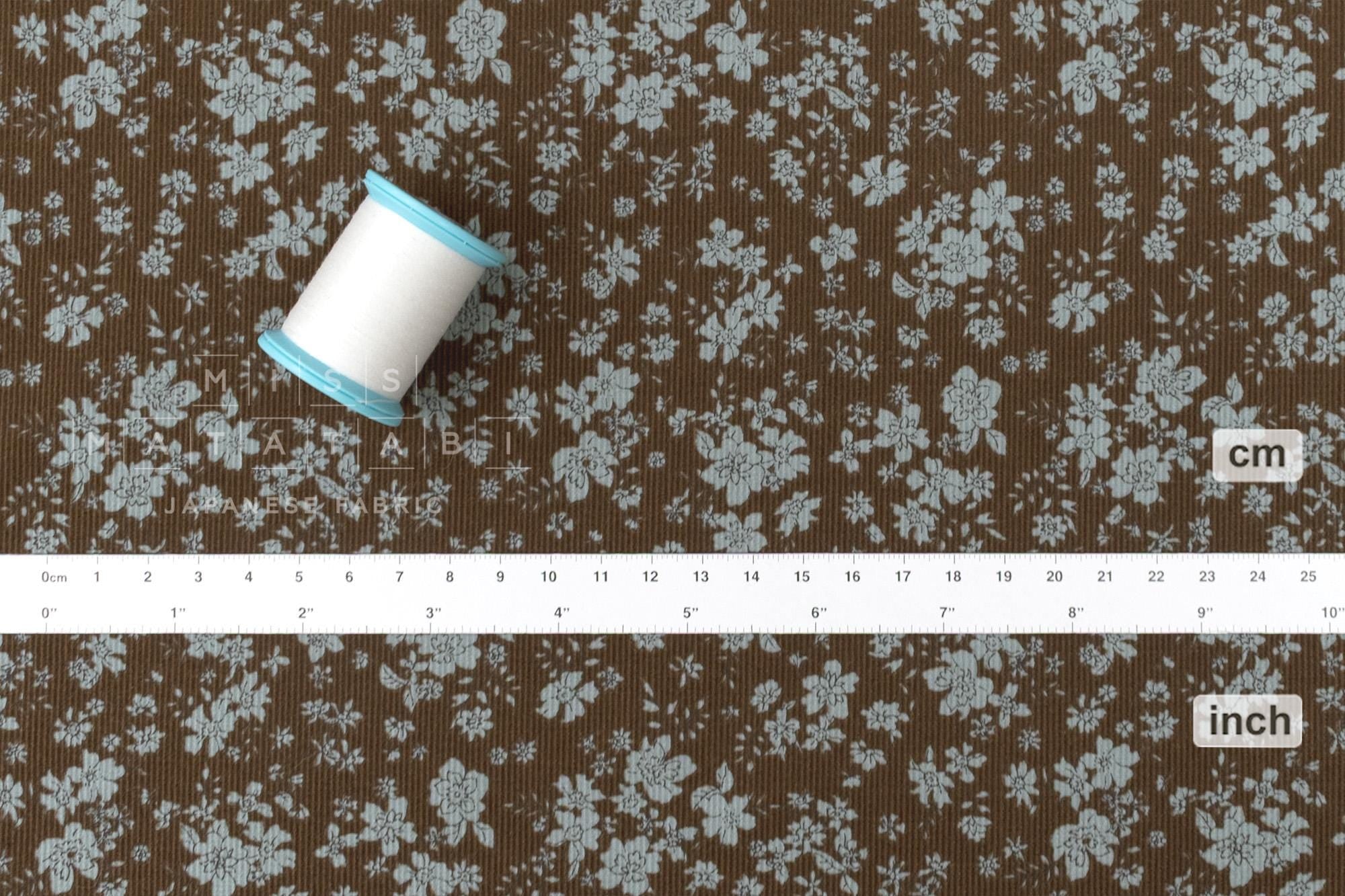 Japanese Fabric Corduroy Niwa - D - 50cm