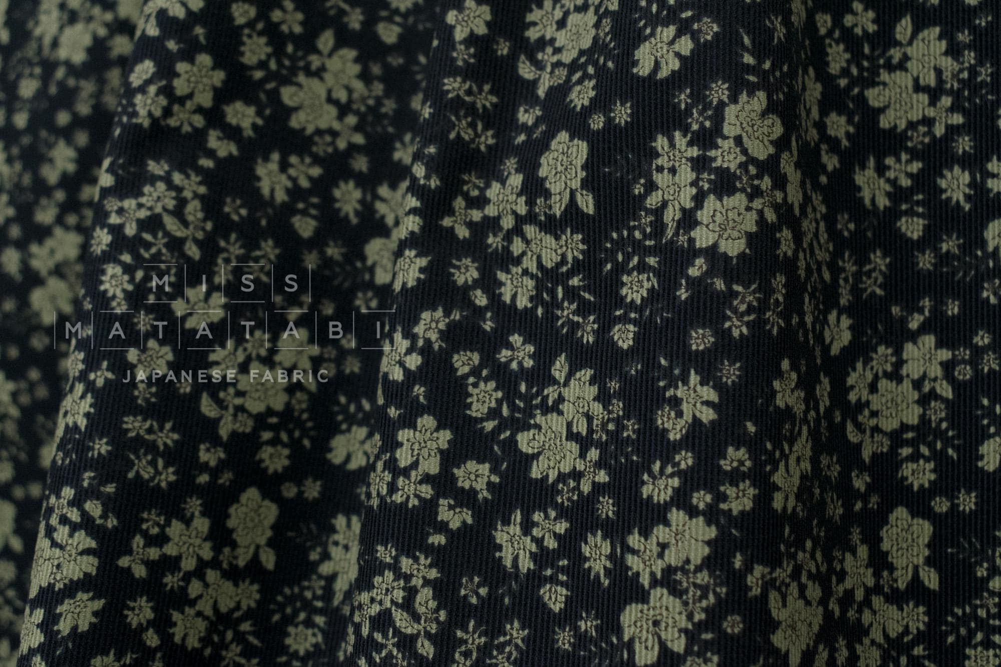 Japanese Fabric Corduroy Niwa - E - 50cm