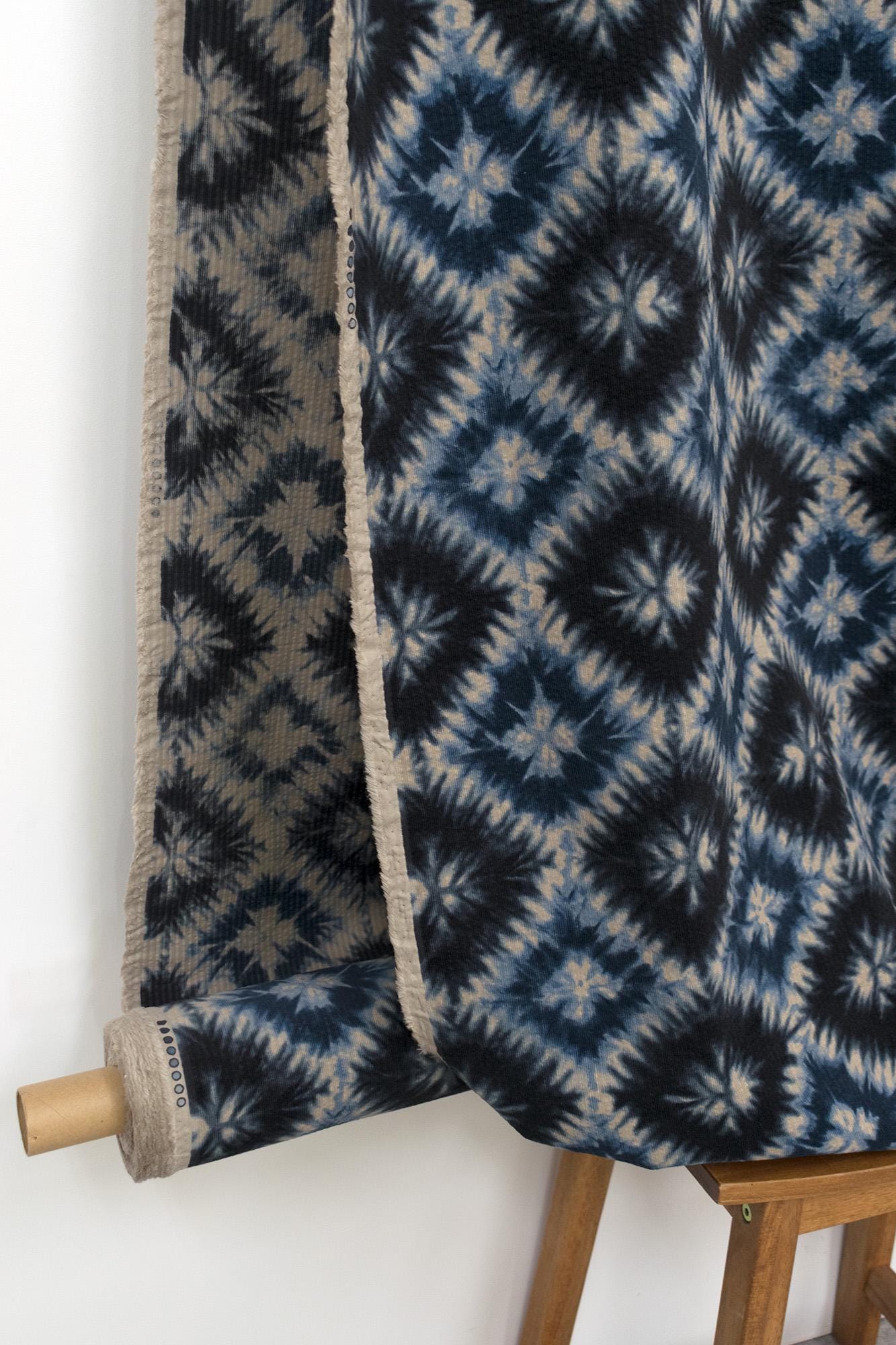 Japanese Fabric Ripple Corduroy Shibori - C - 50cm