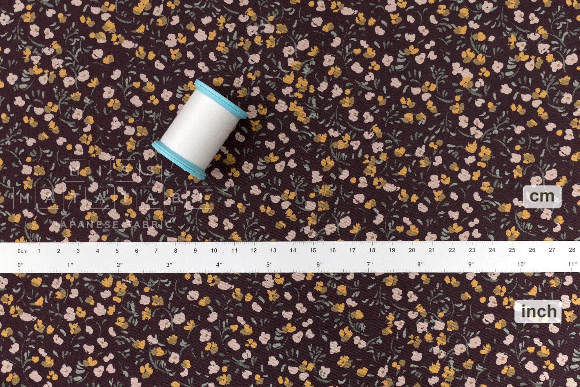 Japanese Fabric Eleanor - C burgundy - 50cm