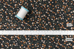 Japanese Fabric Eleanor - E black, green - 50cm