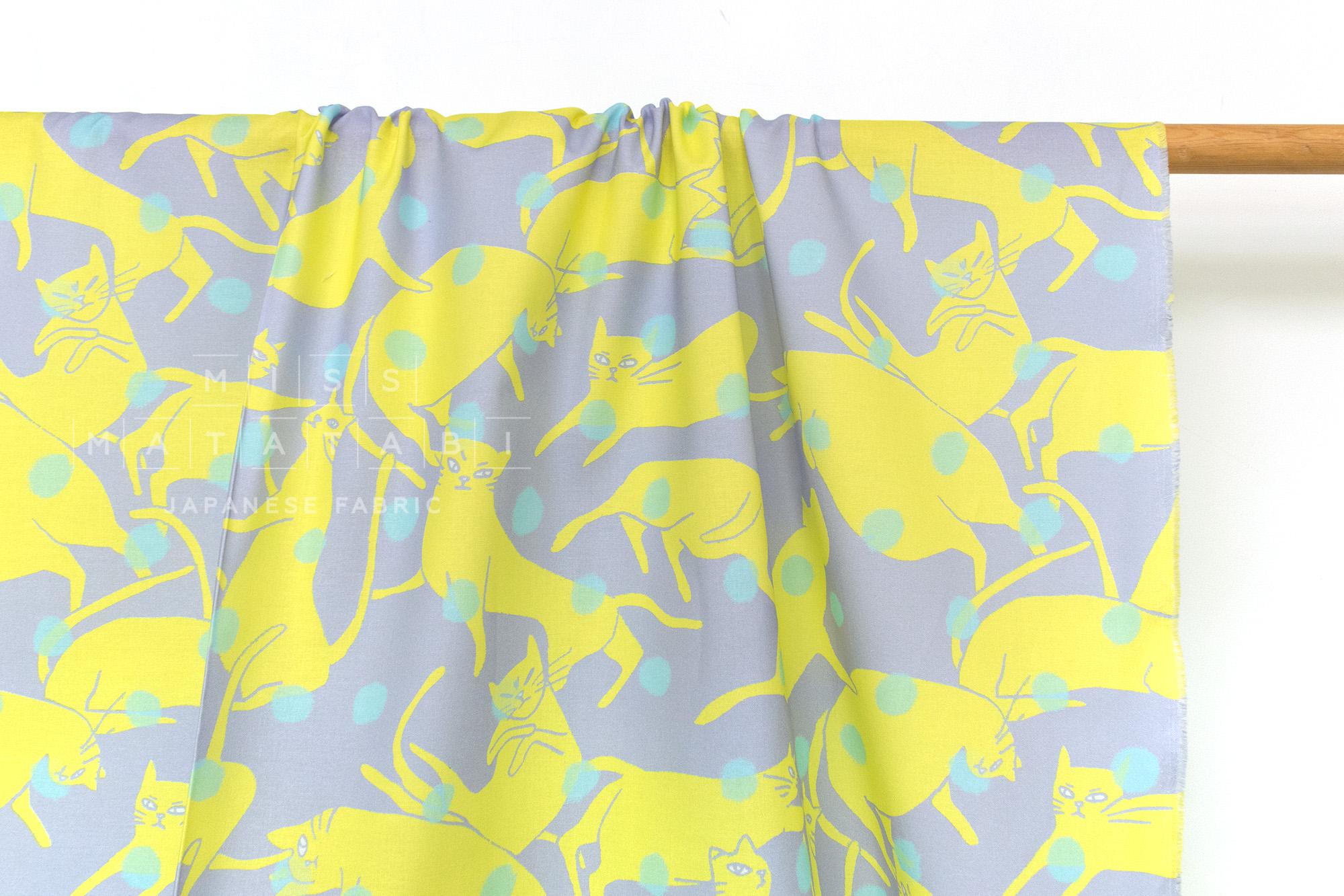 Japanese Fabric Nigel Cat - B - 50cm