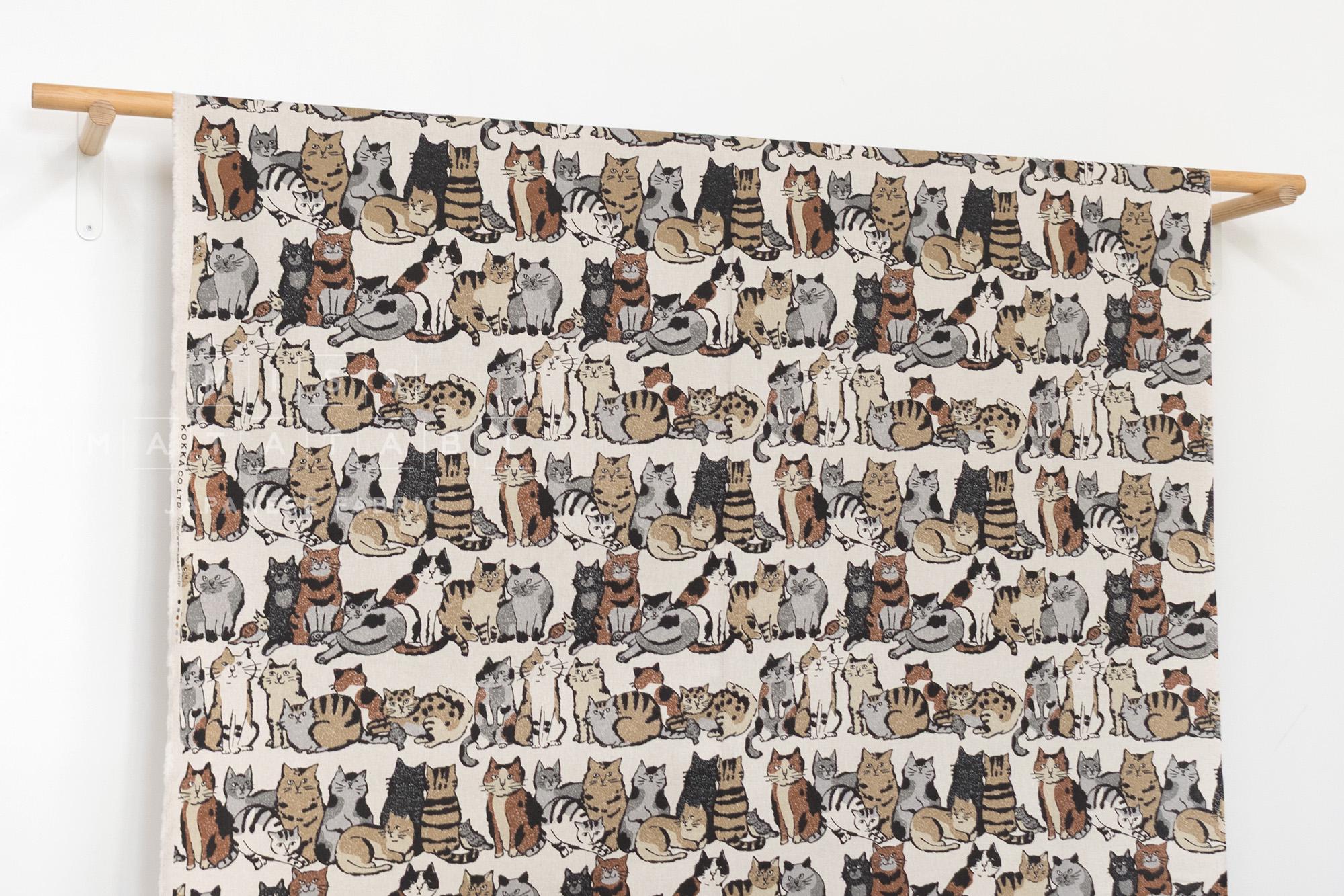 Japanese Fabric Cat Lineup - A - 50cm