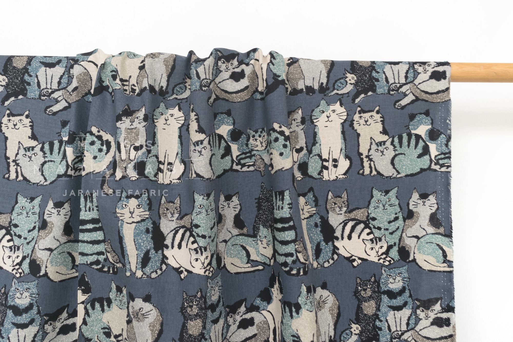 Japanese Fabric Cat Lineup - E - 50cm