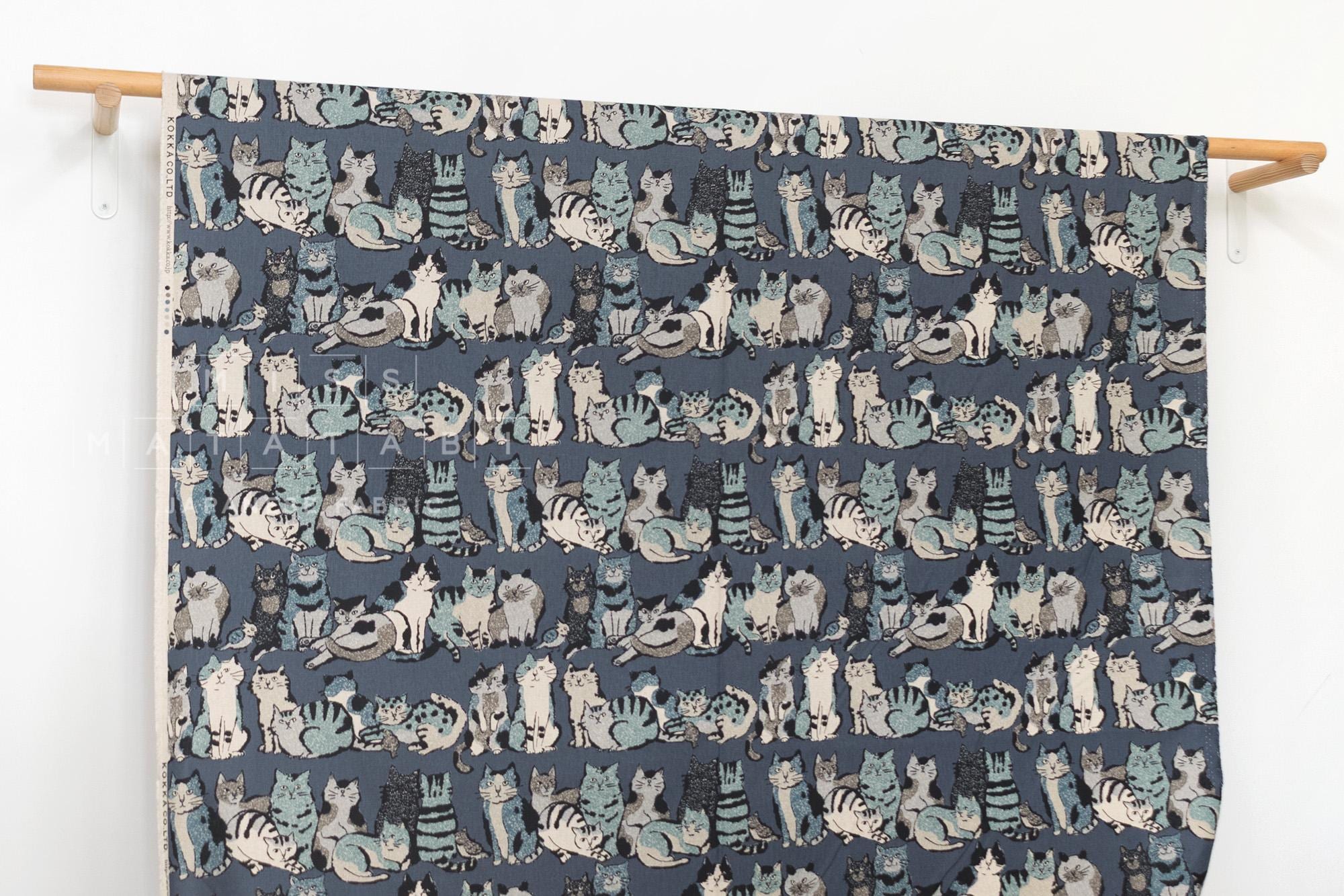 Japanese Fabric Cat Lineup - E - 50cm