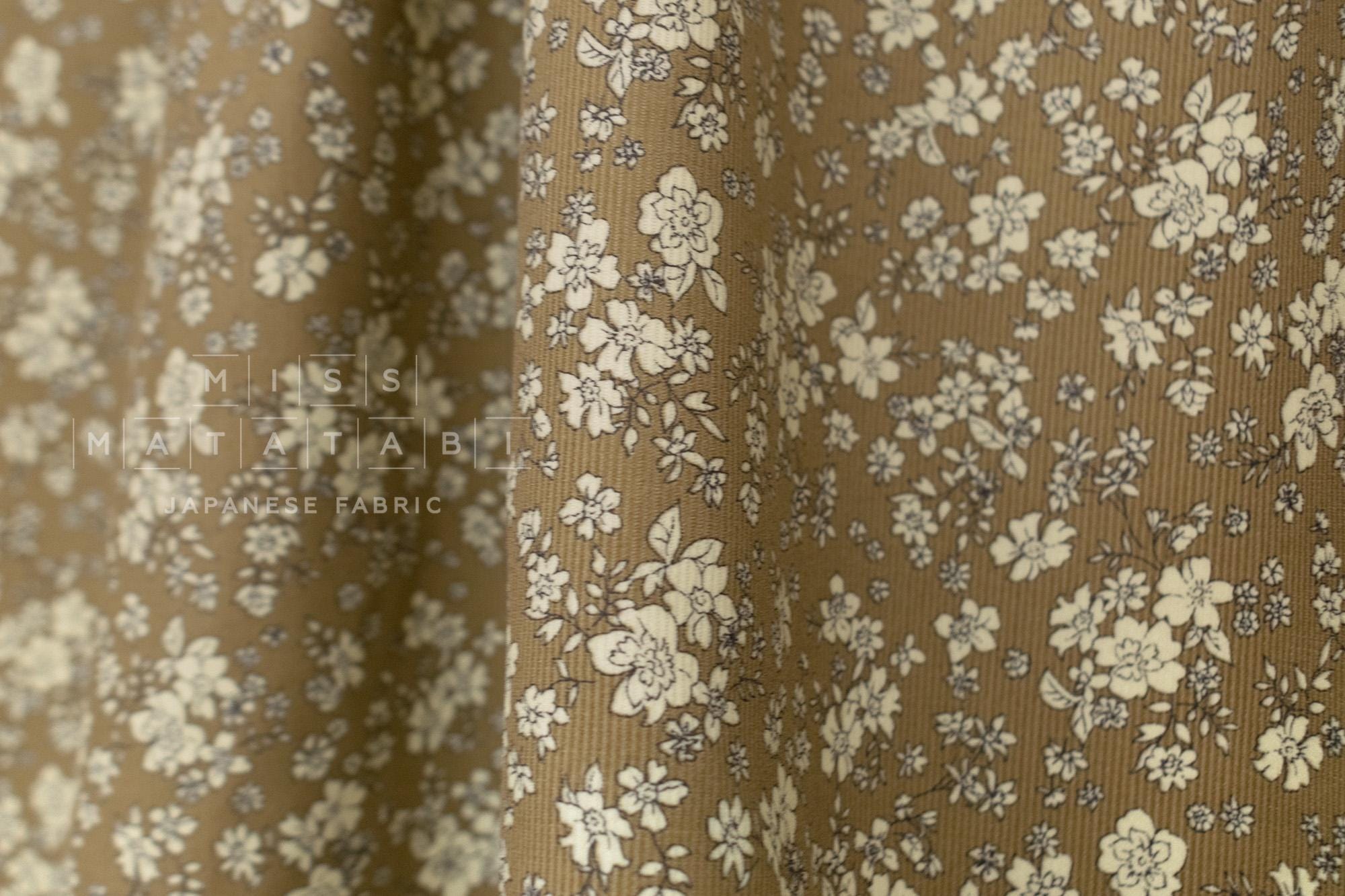 Japanese Fabric Corduroy Niwa - B - 50cm