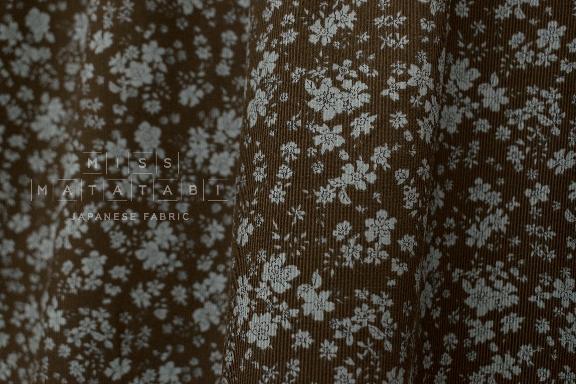 Japanese Fabric Corduroy Niwa - D - 50cm