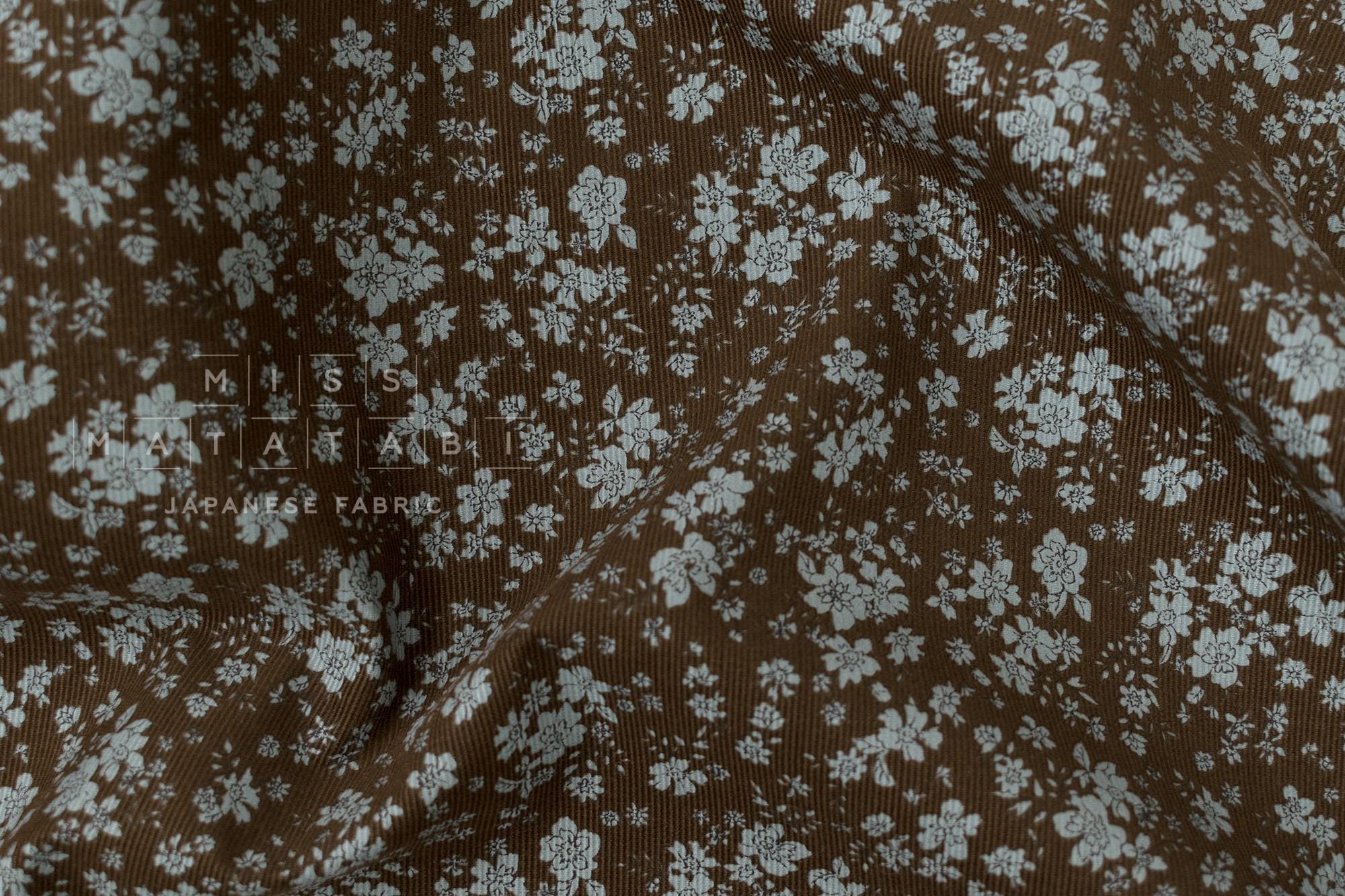 Japanese Fabric Corduroy Niwa - D - 50cm