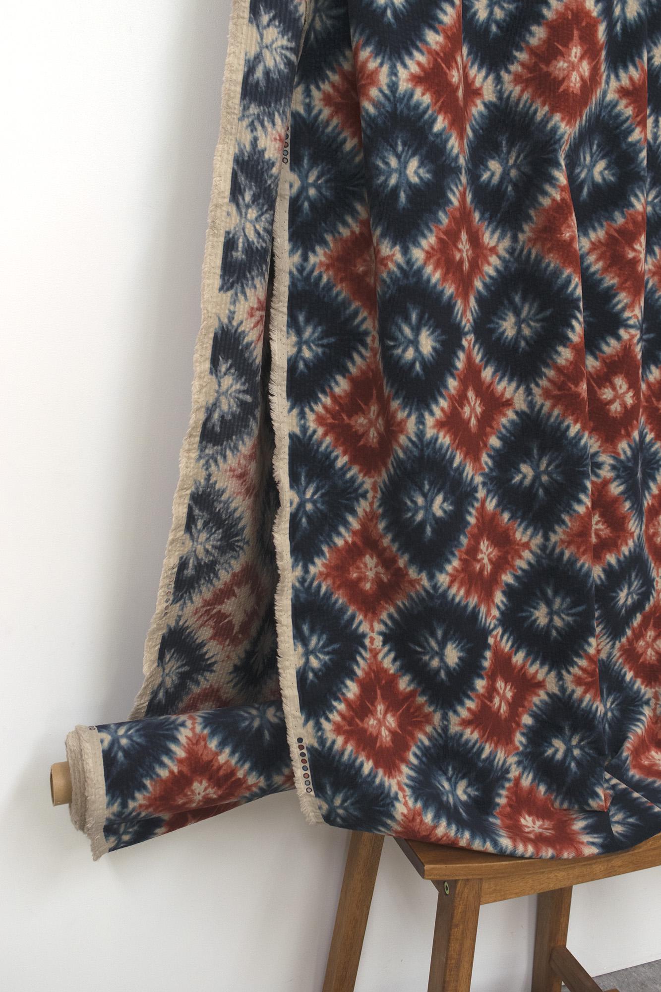Japanese Fabric Ripple Corduroy Shibori - A - 50cm