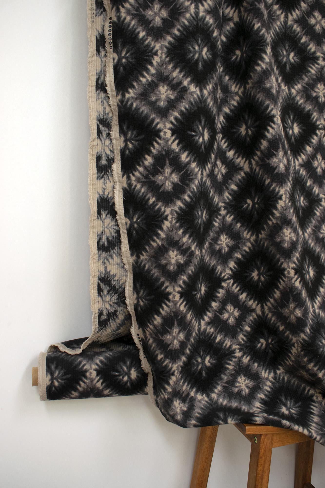 Japanese Fabric Ripple Corduroy Shibori - E - 50cm