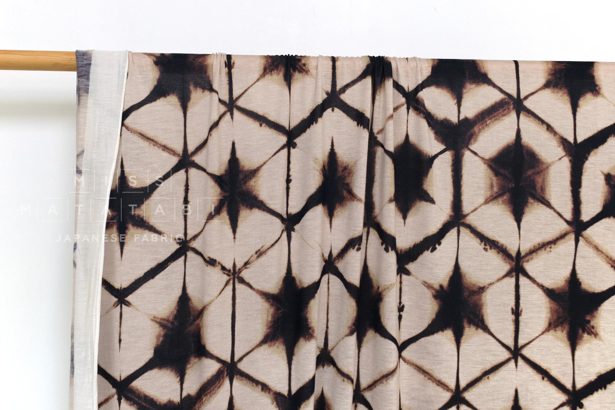 Japanese Fabric Shibori Rayon Silk Knit - D - 50cm