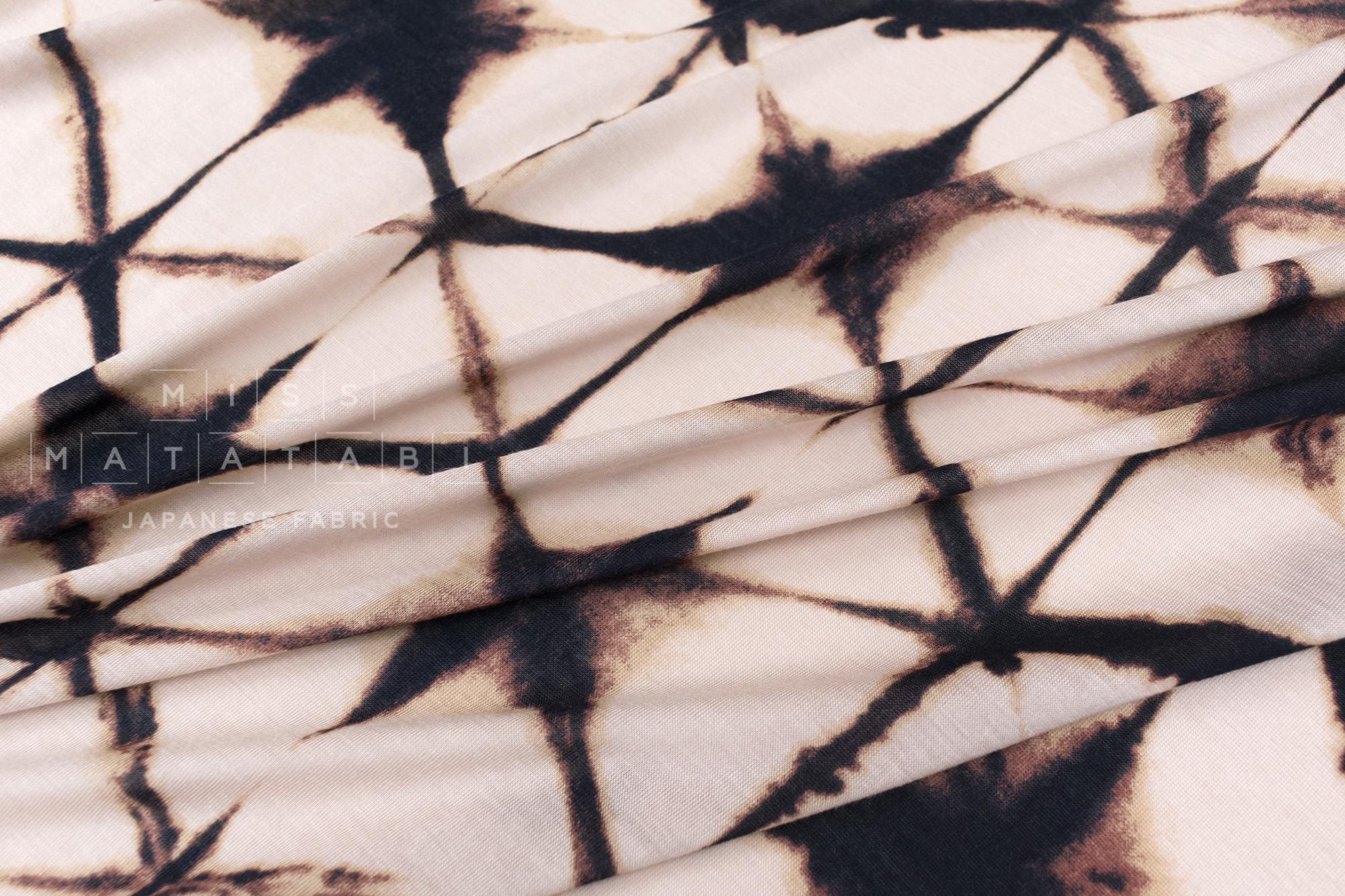 Japanese Fabric Shibori Rayon Silk Knit - D - 50cm