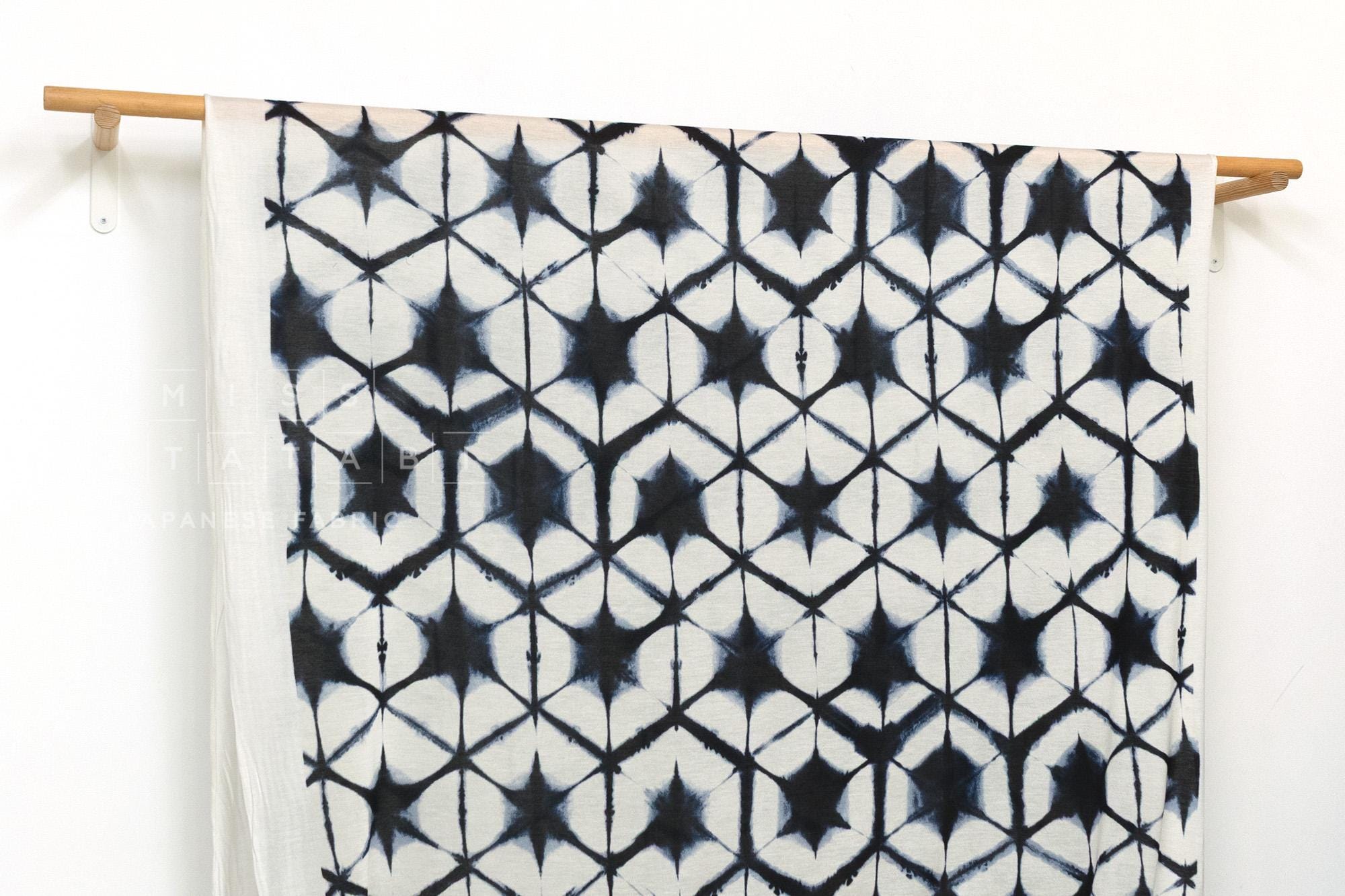 Japanese Fabric Shibori Rayon Silk Knit - B - 50cm