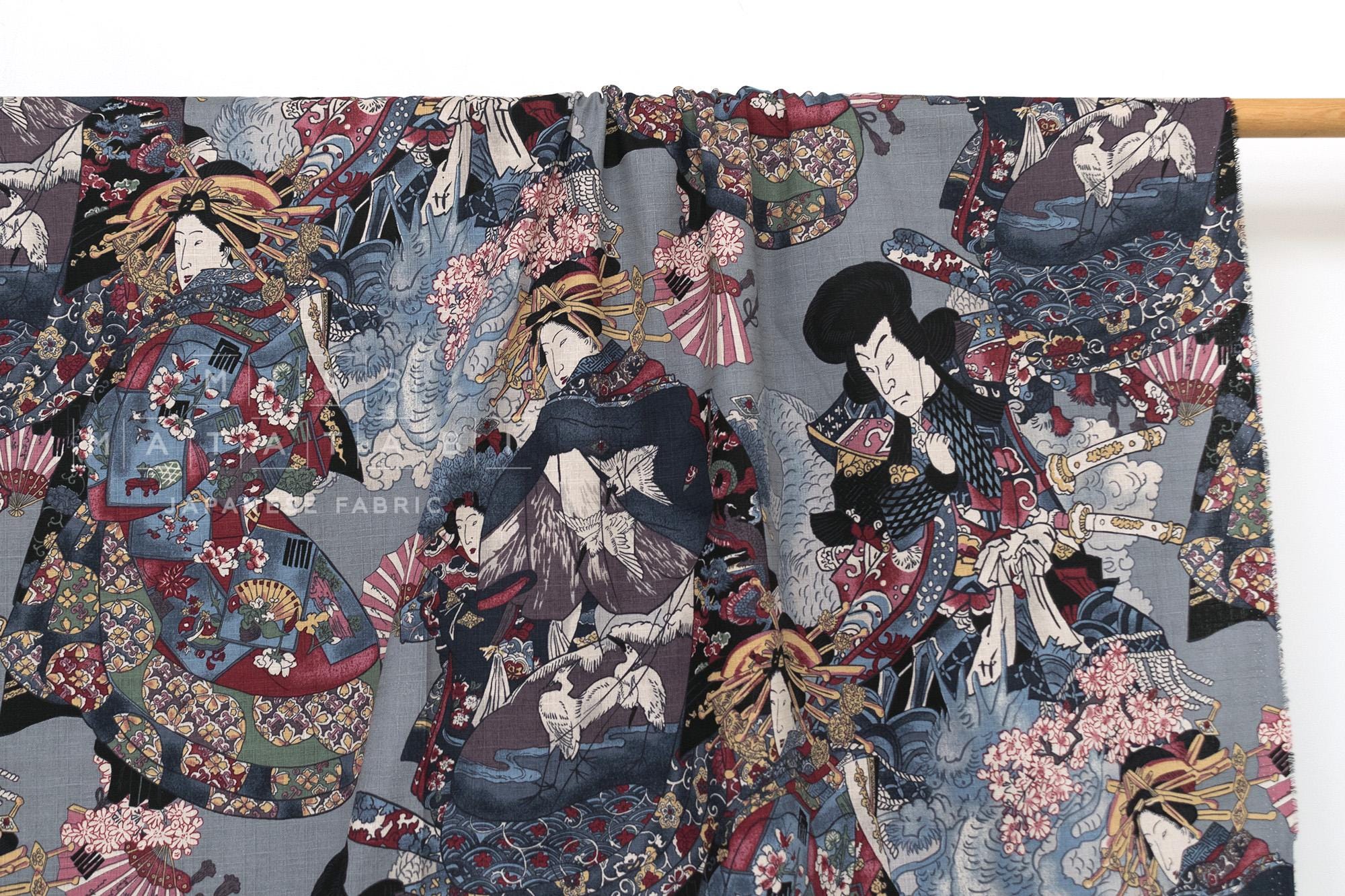 Japanese Fabric Oiran - B - 50cm