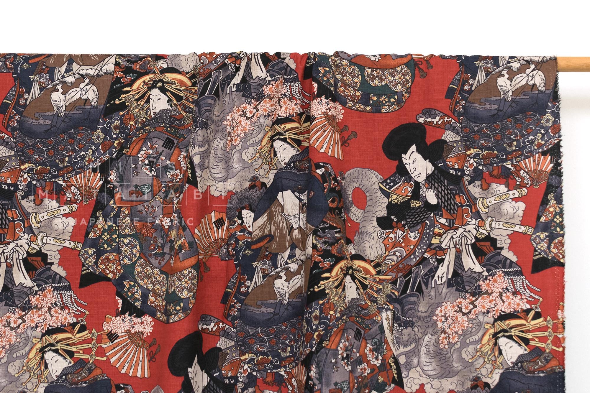 Japanese Fabric Oiran - D - 50cm