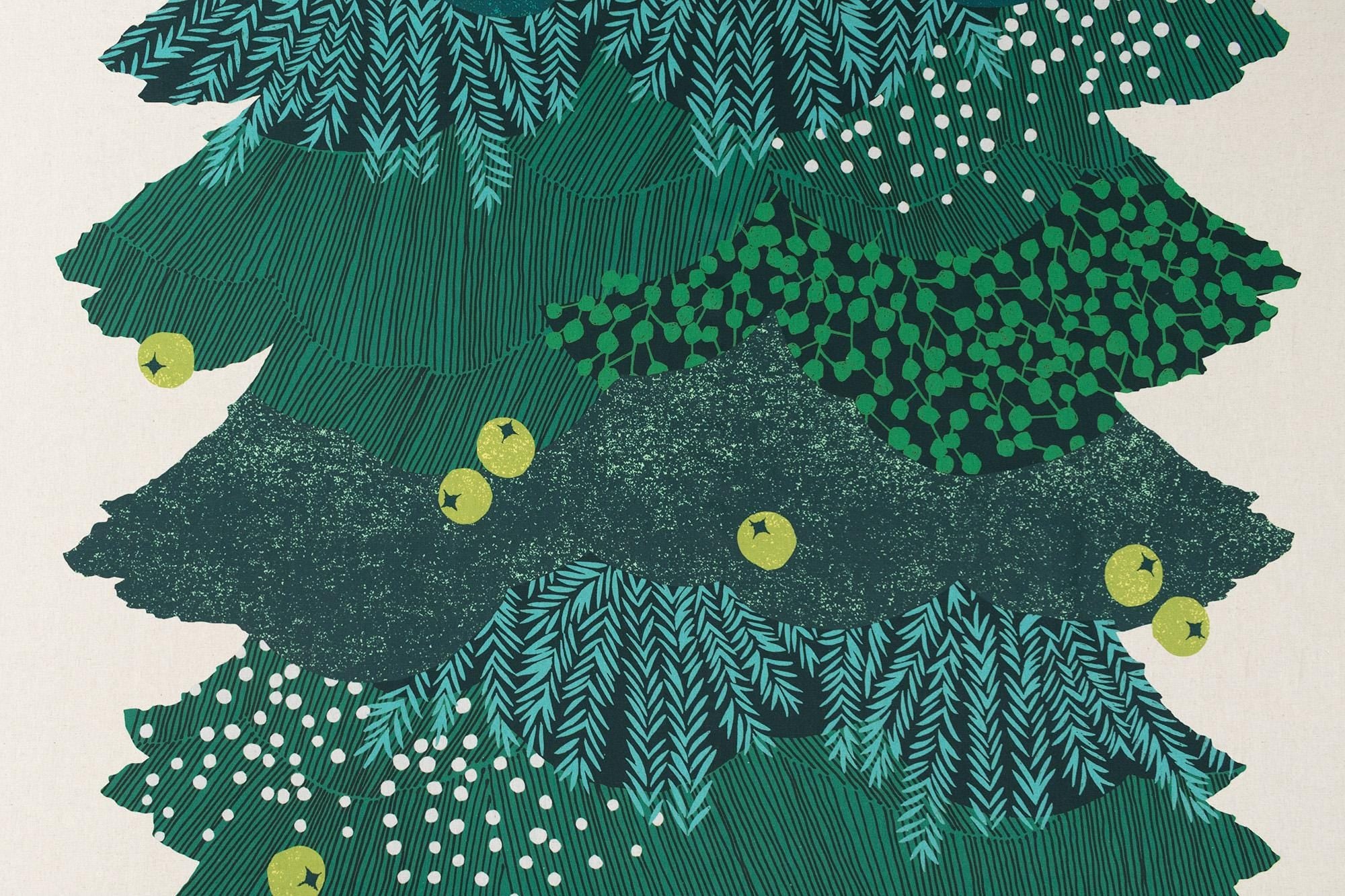 Japanese Fabric Echino Evergreen Holiday Tree - 50cm