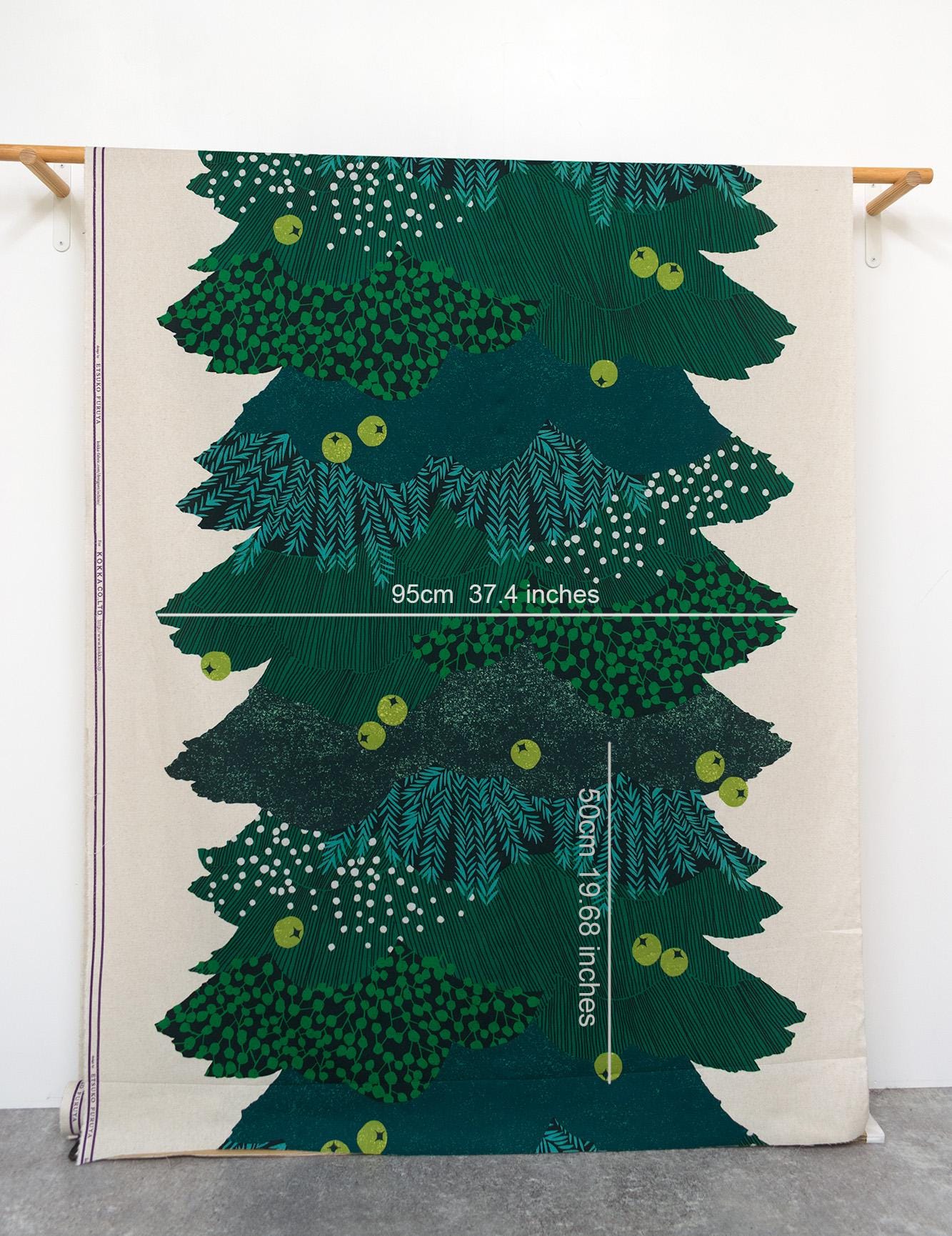 Japanese Fabric Echino Evergreen Holiday Tree - 50cm