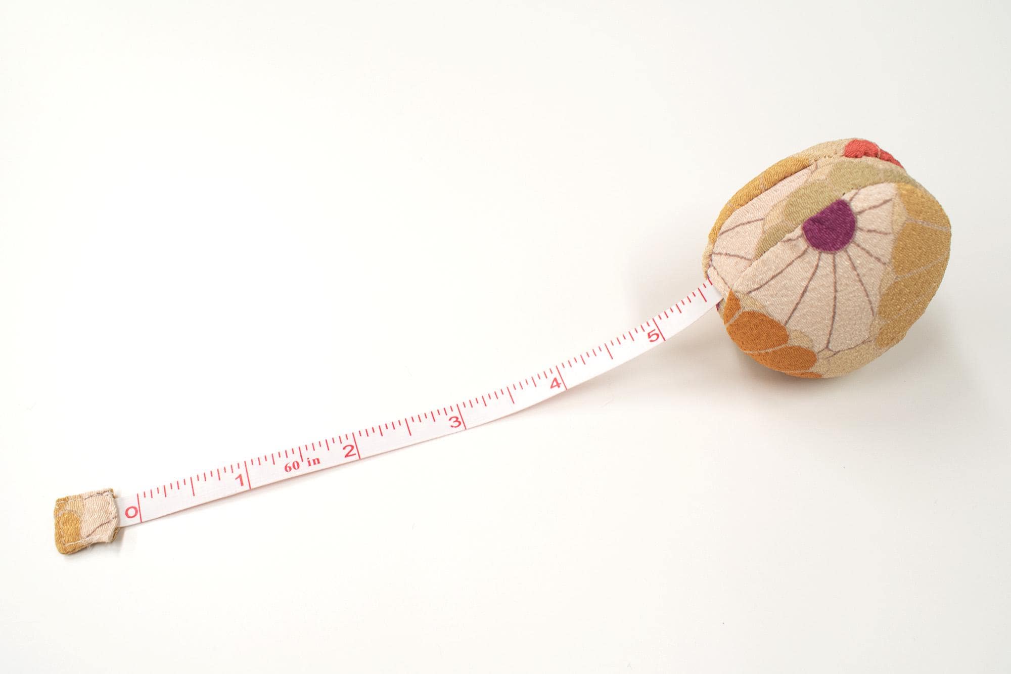 Japanese Hiro Macaron Chirimen Tape Measure - B