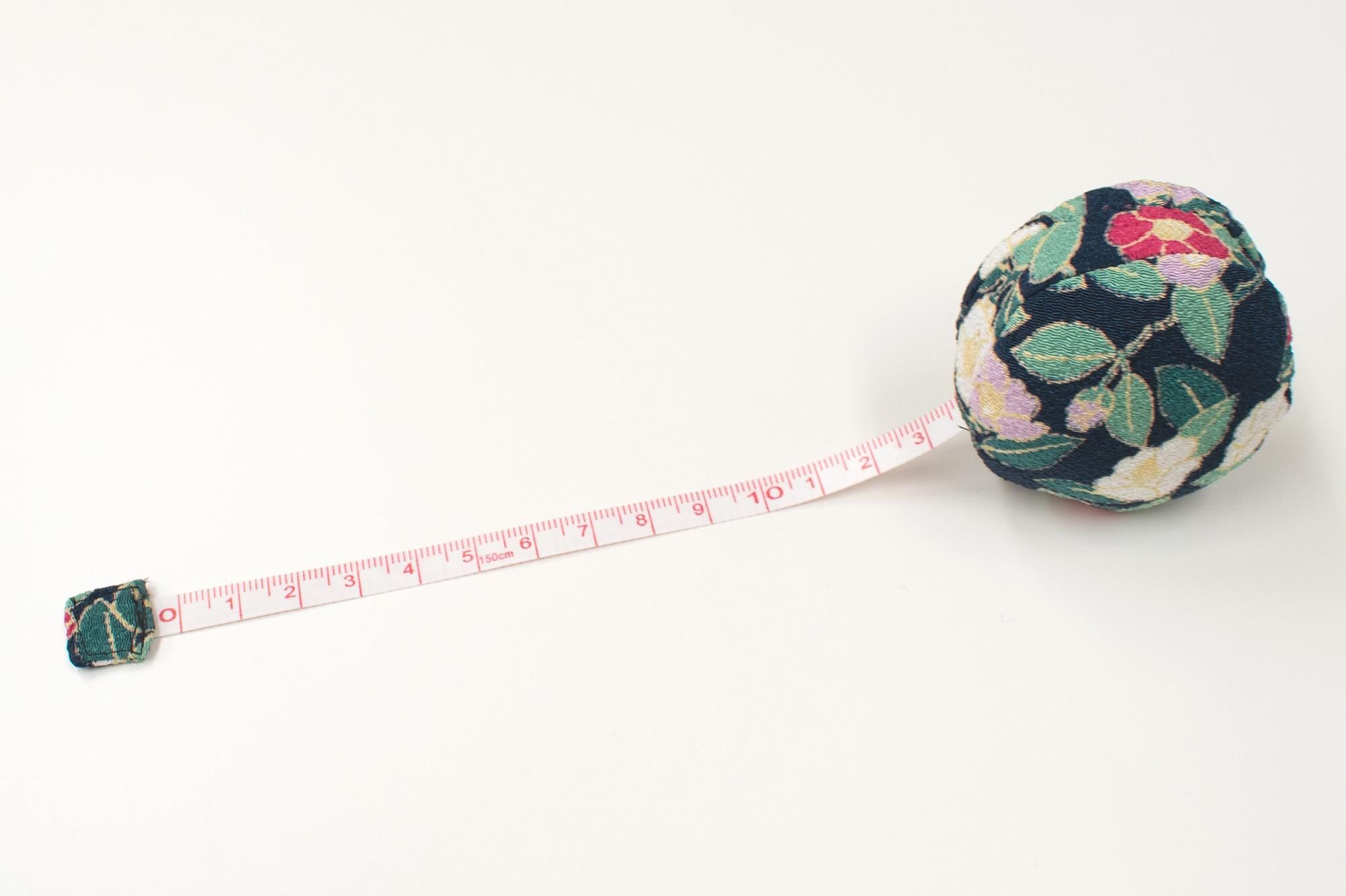 Japanese Hiro Macaron Chirimen Tape Measure - C