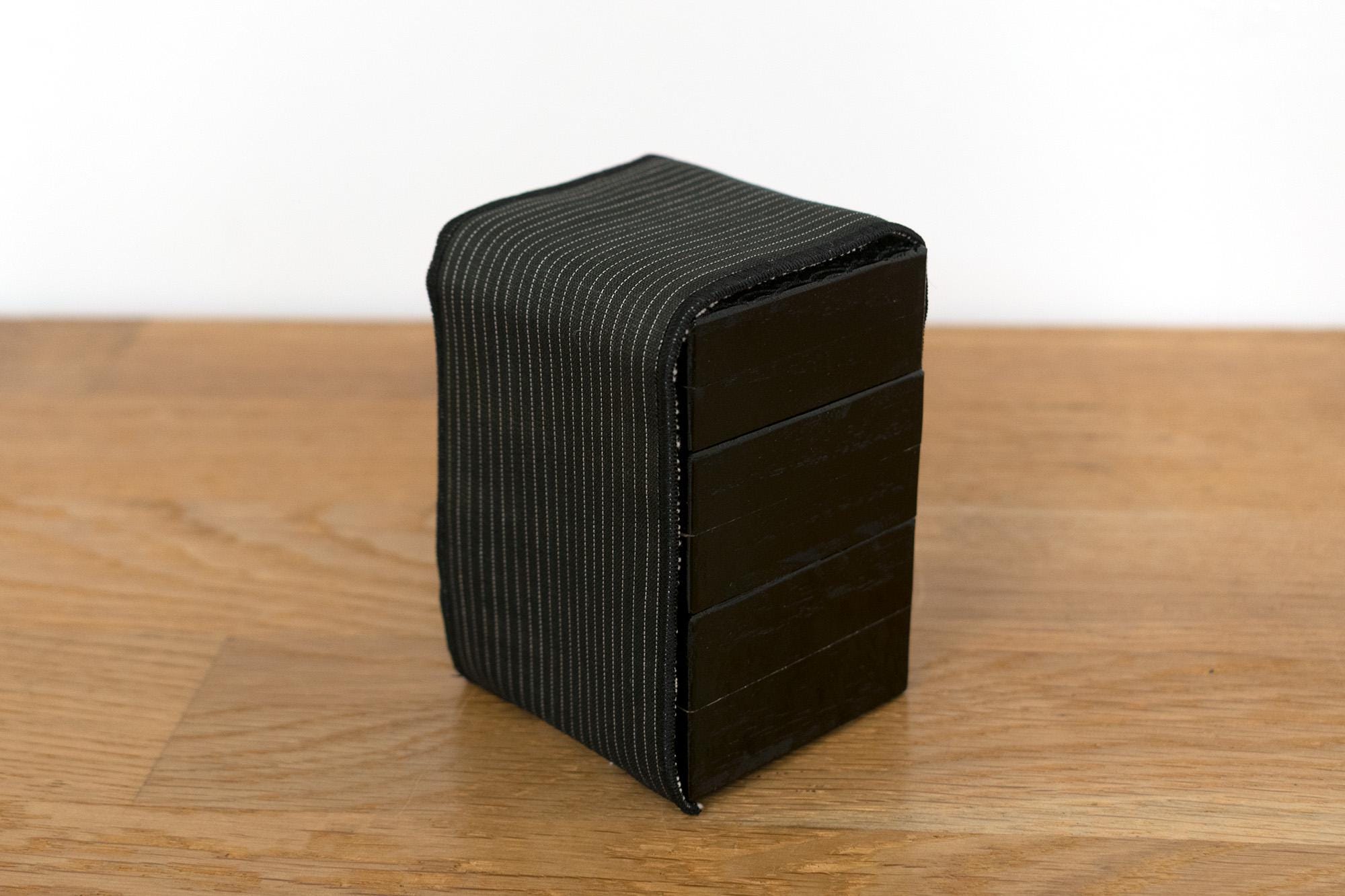 Japanese Hiro Three-tiered Sewing Box Kanazawa Urushi Lacquer - black