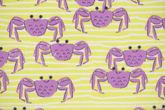 DEADSTOCK Japanese Fabric Sevenberry Crabs - 50cm