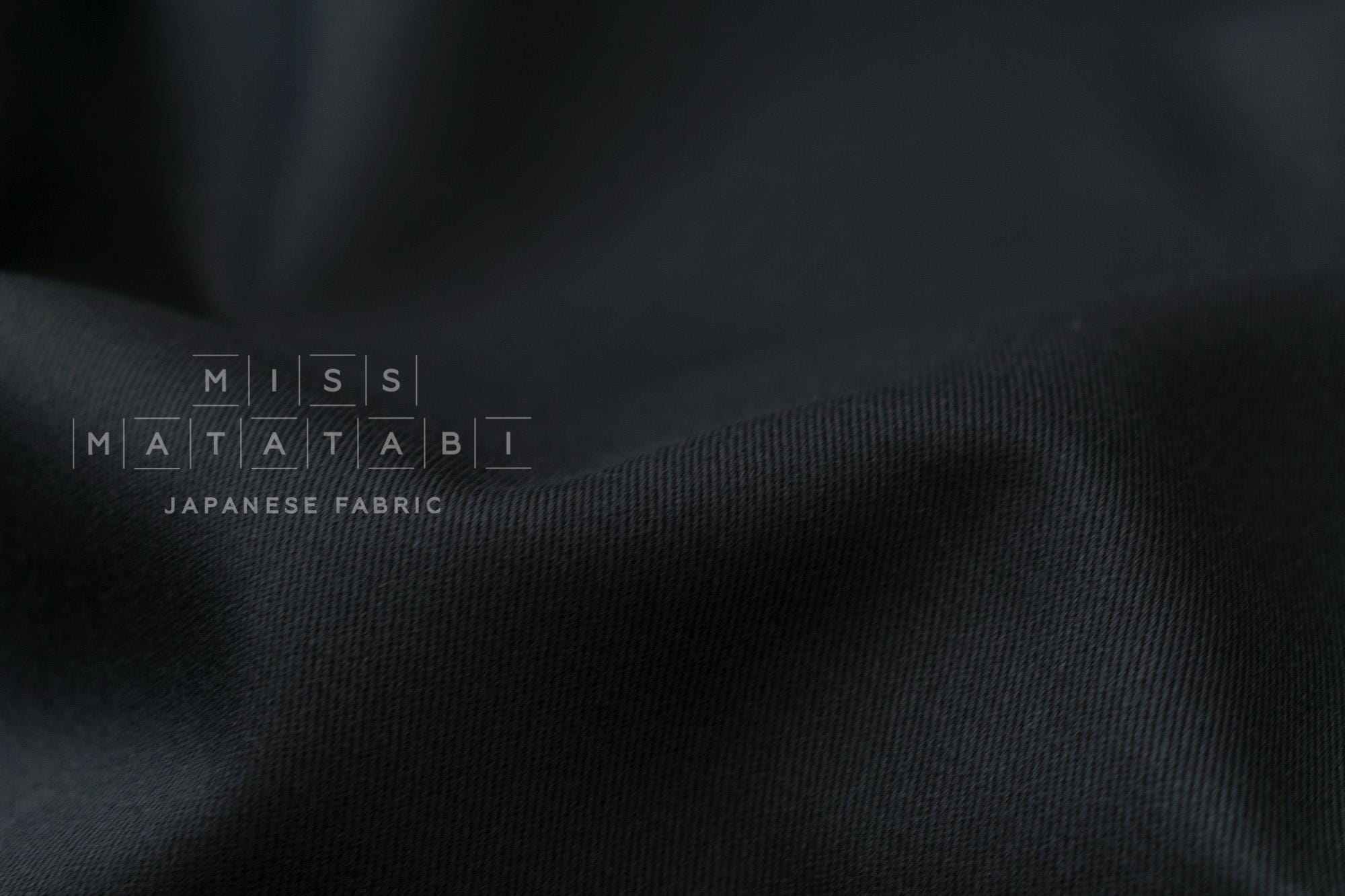 DEADSTOCK Japanese Fabric Rayon Blend Twill - dark navy blue - 50cm