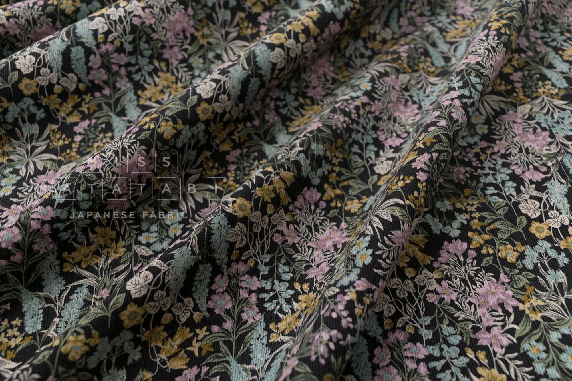 Japanese Fabric Corduroy Miki - E - 50cm