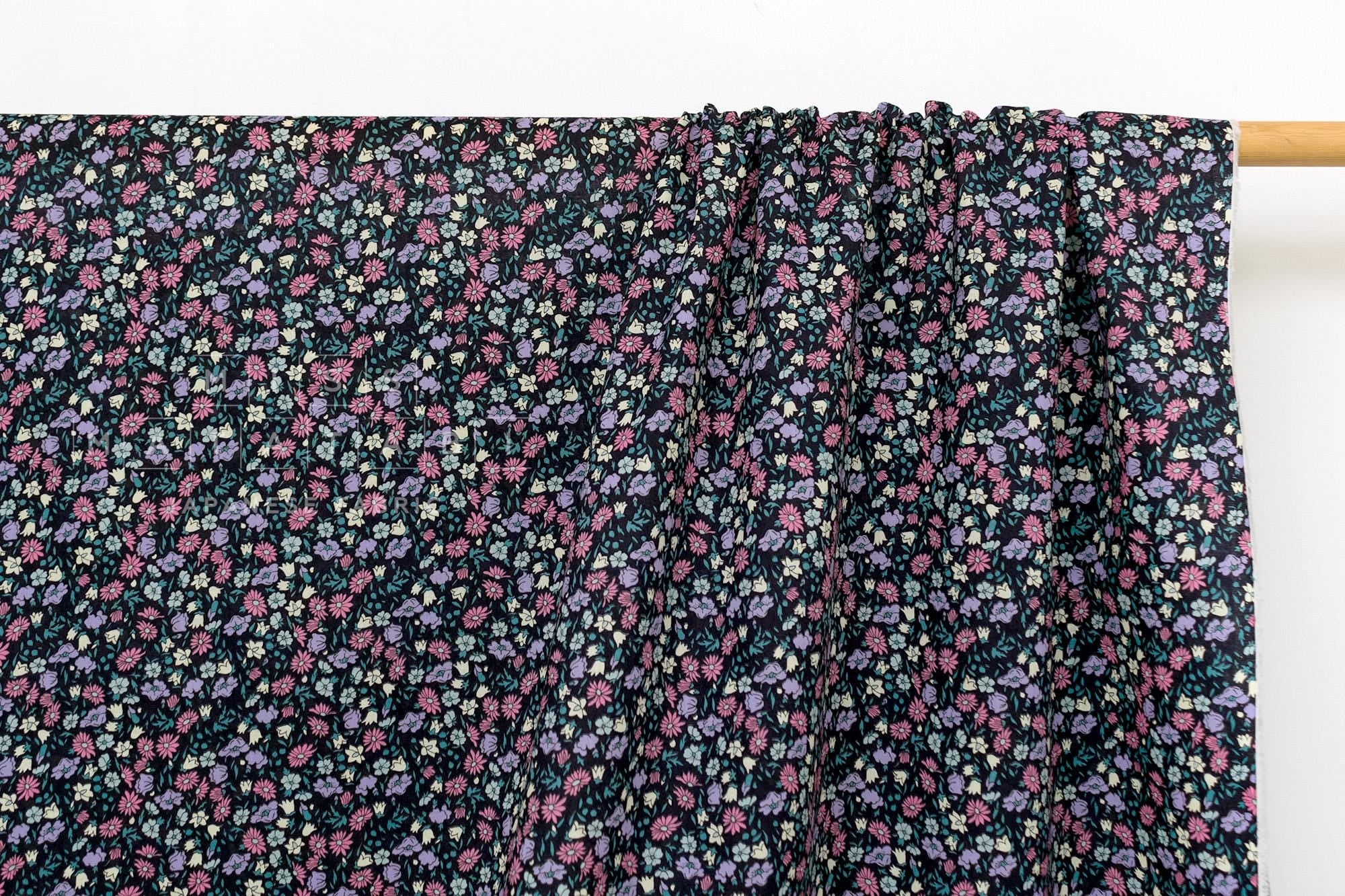 DEADSTOCK Japanese Fabric Faith - D black - 50cm