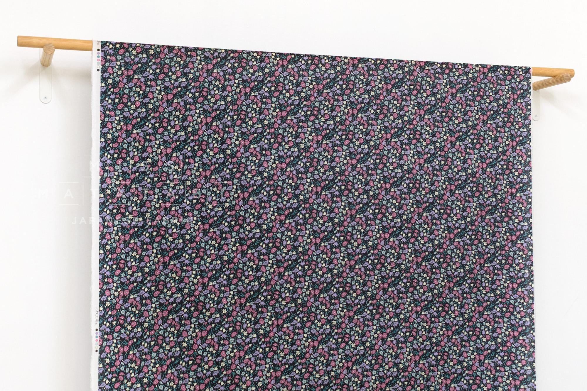 DEADSTOCK Japanese Fabric Faith - D black - 50cm
