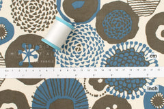 Japanese Fabric Corduroy Lotus - A - 50cm