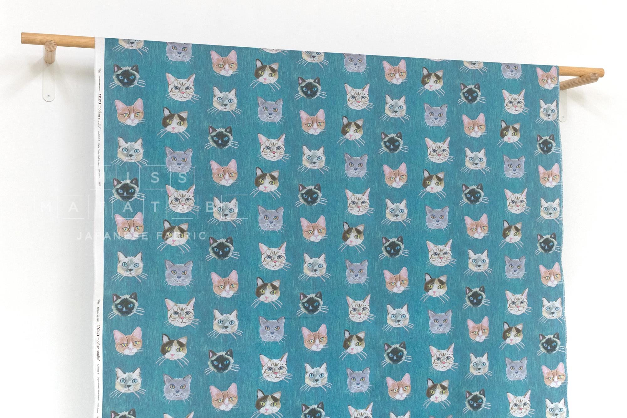 Japanese Fabric Colin Cat - B - 50cm