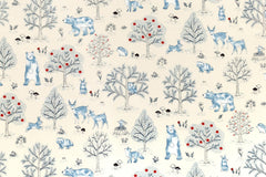Japanese Fabric Not Scary Bear Forest - cream - 50cm