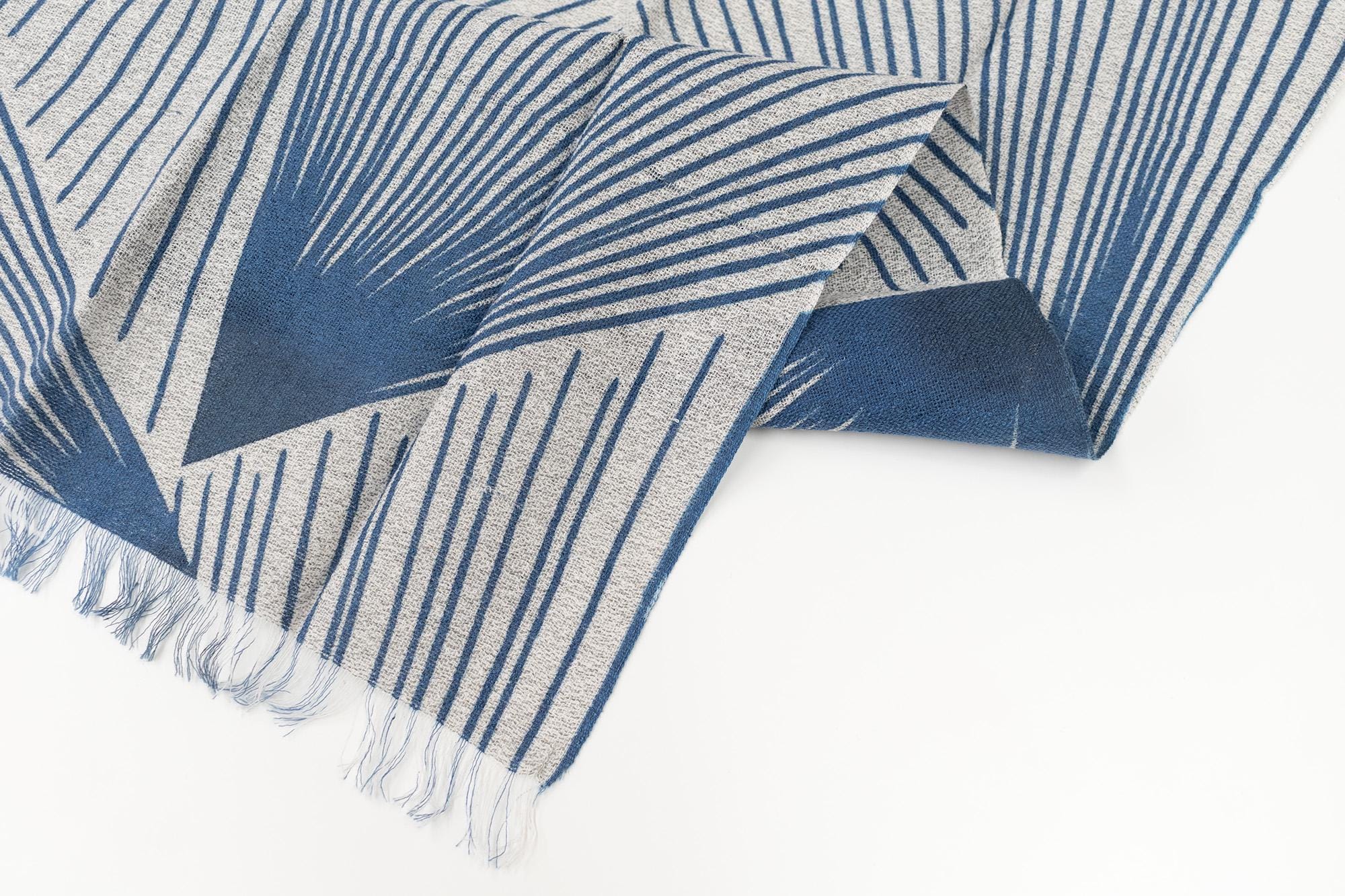 Shokunin Collection Hand-printed Chusen Japanese TEWSEN Tenugui Short Scarf - SATSU SATSU