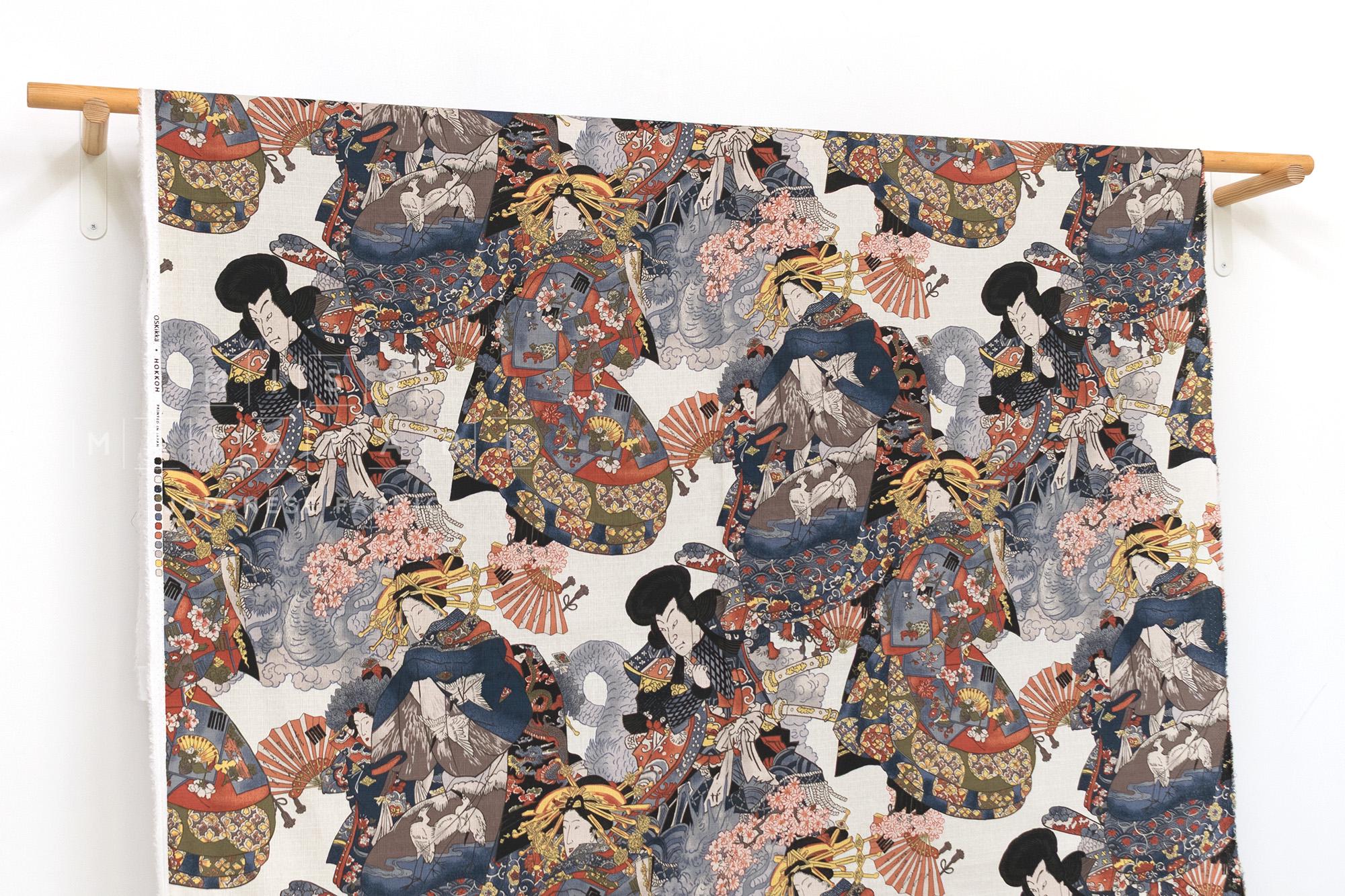 Japanese Fabric Oiran - A - 50cm