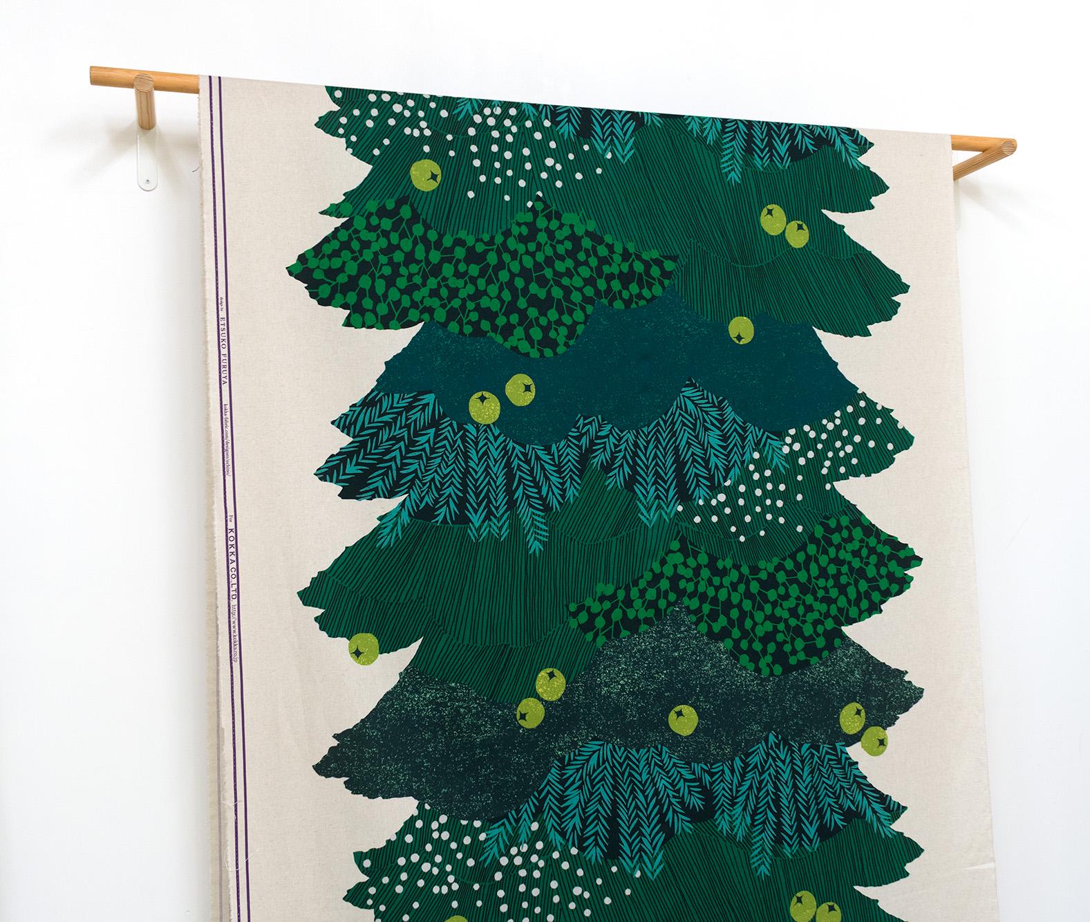 Japanese Fabric Echino Evergreen Holiday Tree - 50cm