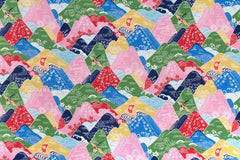 Japanese Fabric Misty Mountains - A - 50cm