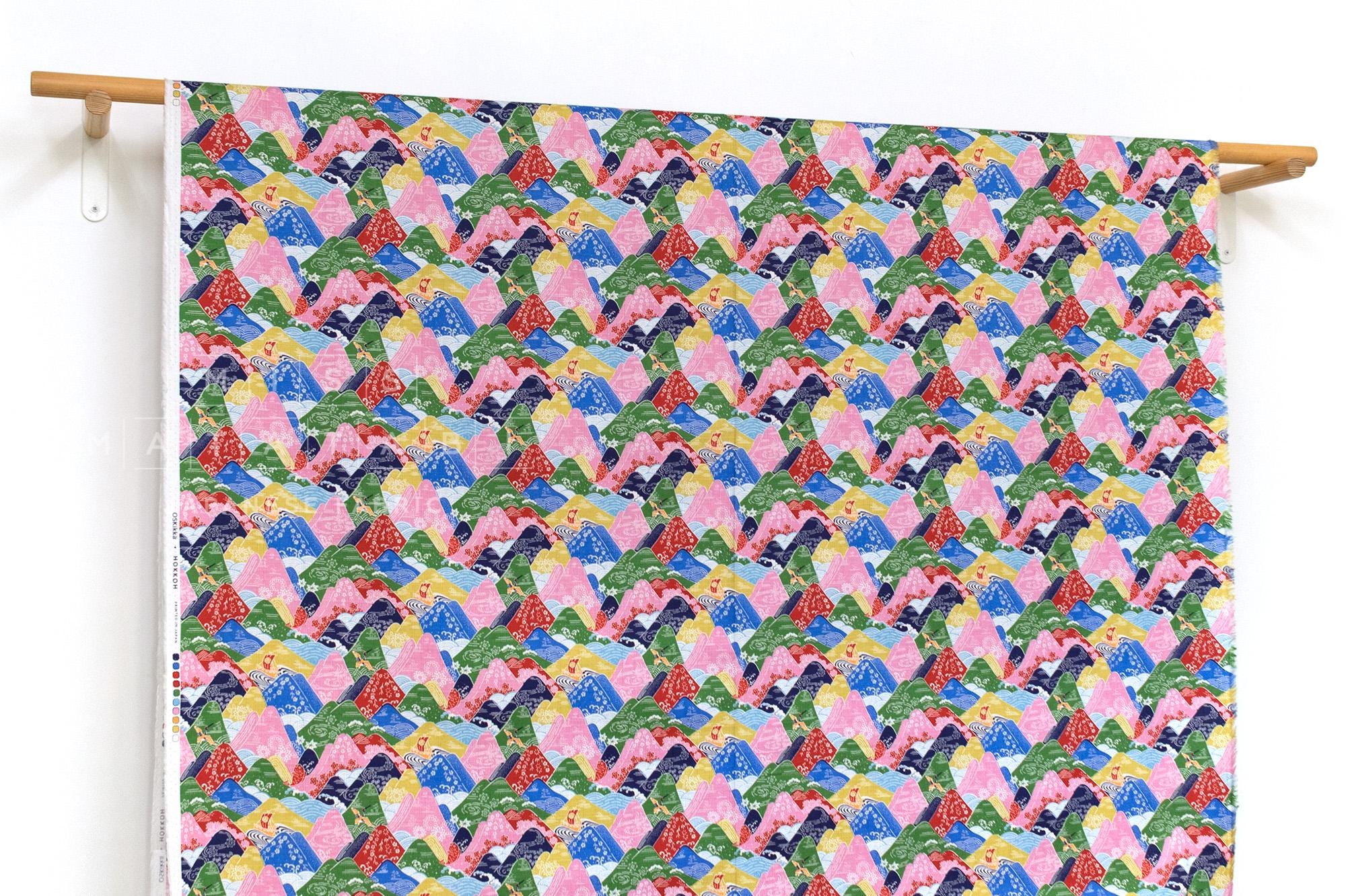 Japanese Fabric Misty Mountains - A - 50cm
