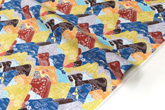 Japanese Fabric Misty Mountains - C - 50cm