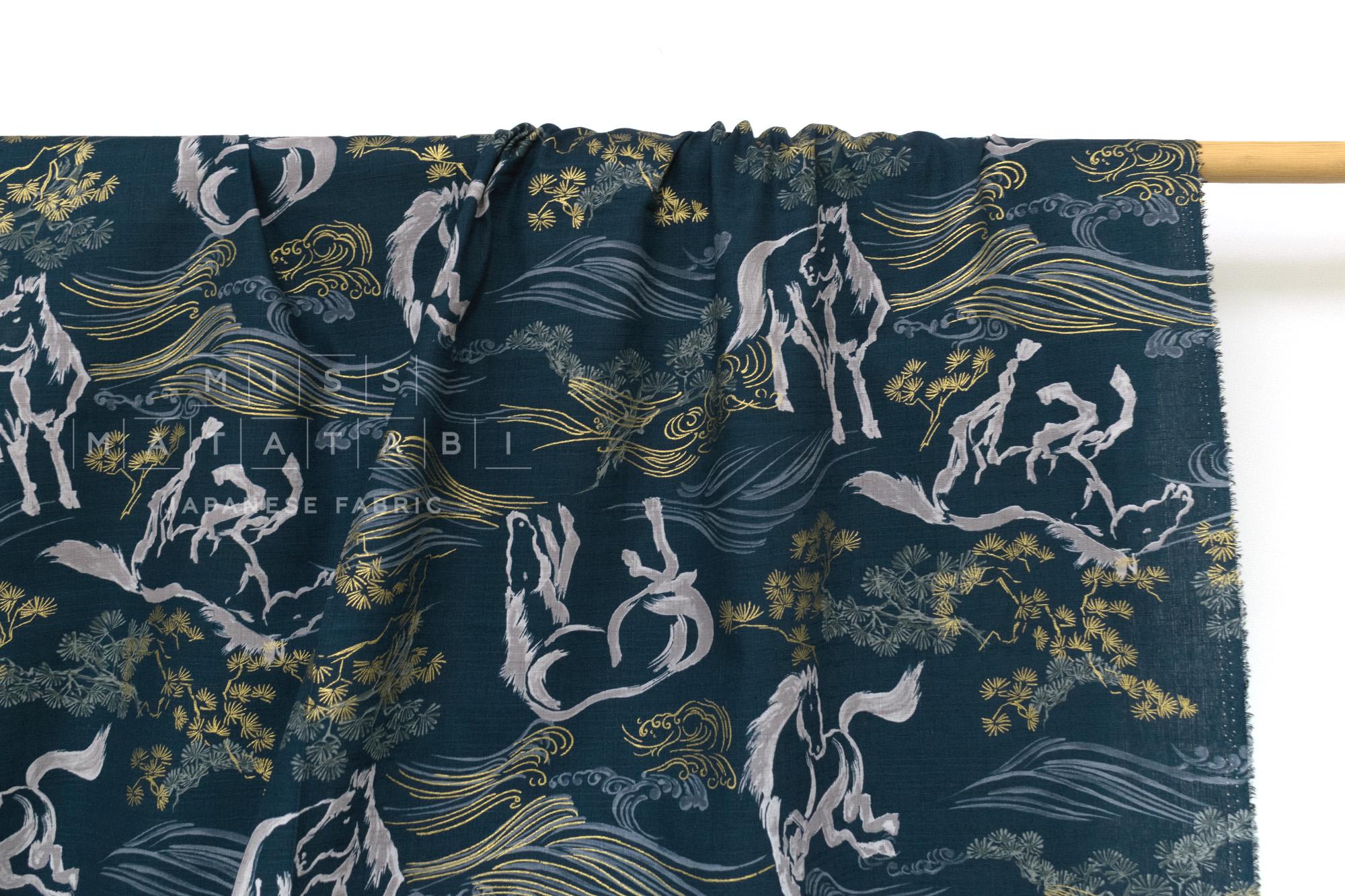 Japanese Fabric Year of the Horse - B - 50cm