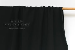DEADSTOCK Japanese Fabric Shokunin Collection Azumadaki 4240 - black - 50cm