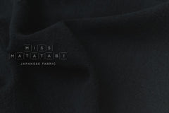 DEADSTOCK Japanese Fabric Shokunin Collection Azumadaki 4240 - black - 50cm