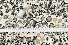 Japanese Fabric Corduroy Zasso Hana - A - 50cm
