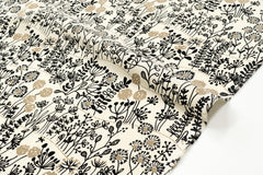 Japanese Fabric Corduroy Zasso Hana - A - 50cm