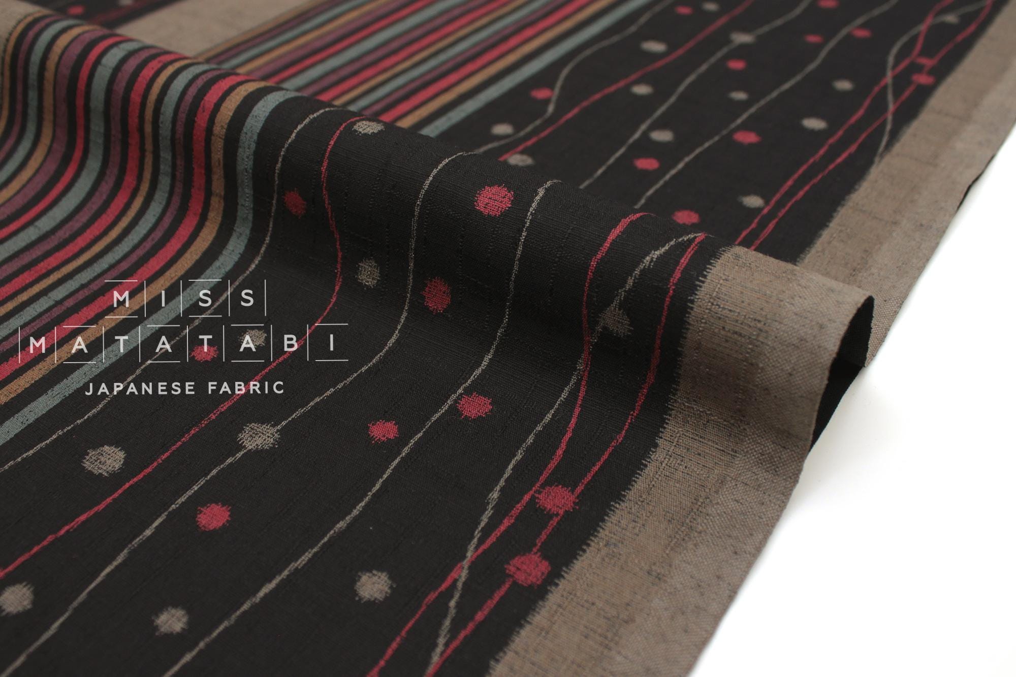 Japanese Fabric River Flow - E - 50cm