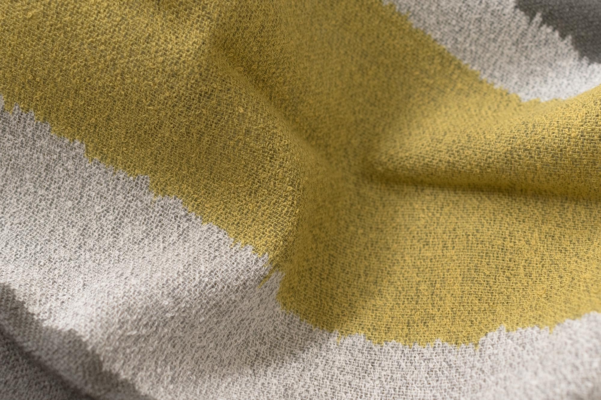 Shokunin Collection Hand-printed Chusen Japanese TEWSEN Tenugui Short Scarf - Chiso Strata