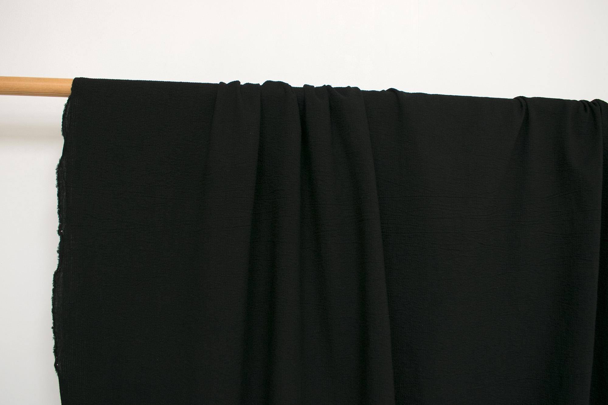 DEADSTOCK Japanese Fabric Shokunin Collection Azumadaki 101 - black - 50cm