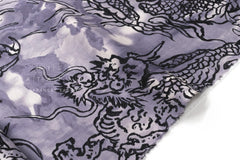 Japanese Fabric Watercolor Dragons - B - 50cm