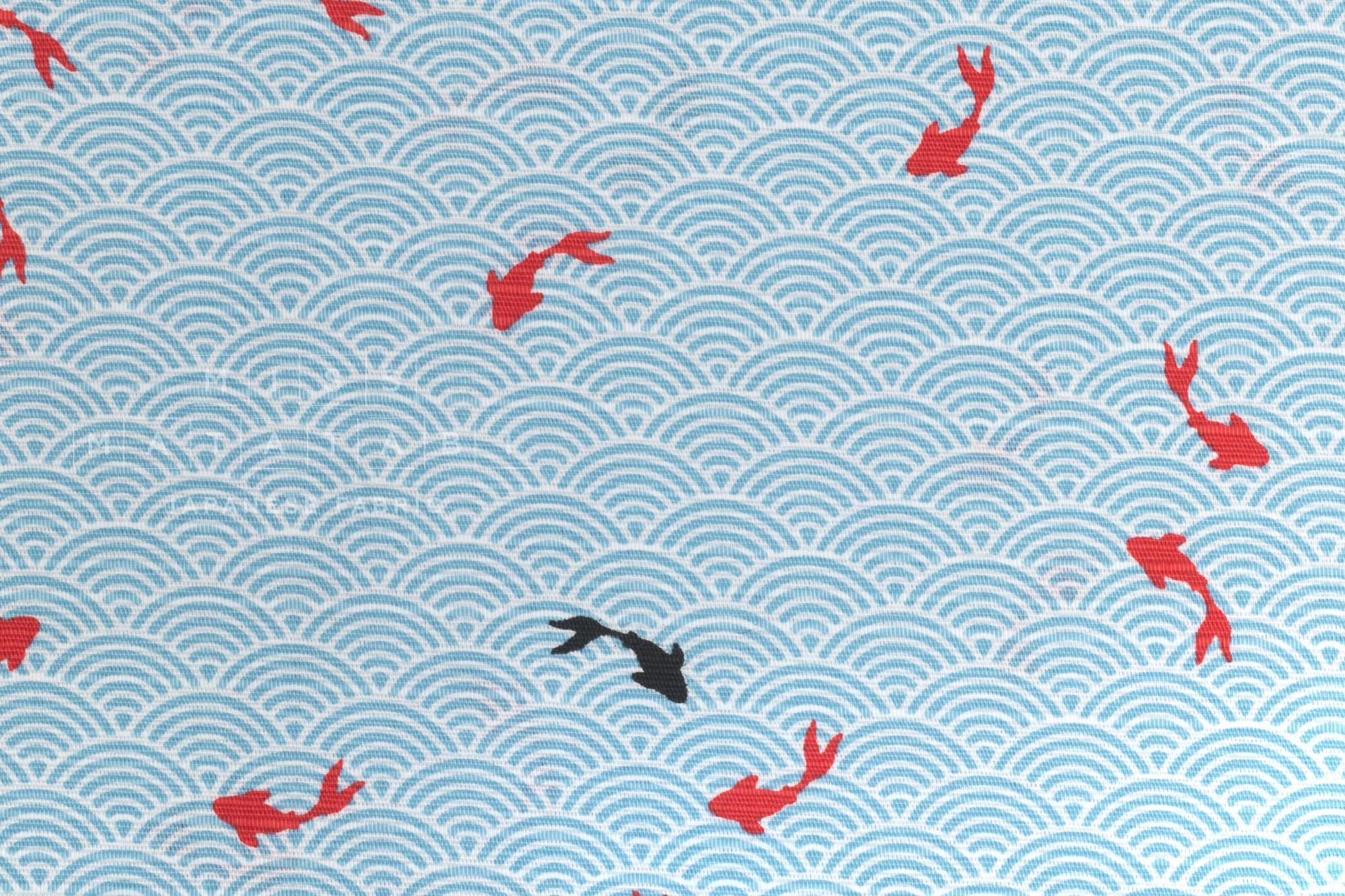 Japanese Fabric Koi Pond - C - 50cm